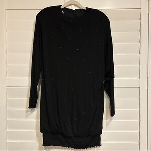 St Martin Vintage Embellished Evening Dress Black Size Large